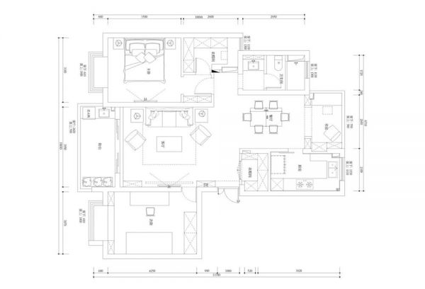 120㎡轻奢美式风格装修效果图，优雅大气之选