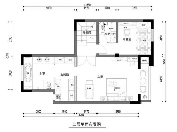 世茂维拉241平欧式风格效果图设计