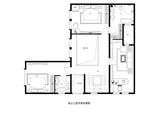 西斯莱公馆楼451平完美家装中式古典效果图