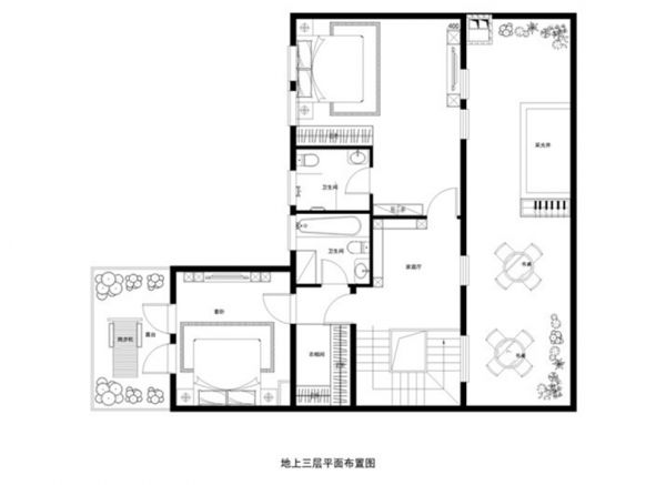 西斯莱公馆楼451平完美家装中式古典效果图