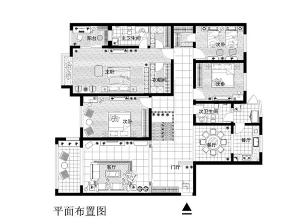 紫禁壹号院300平欧式风格案例赏析