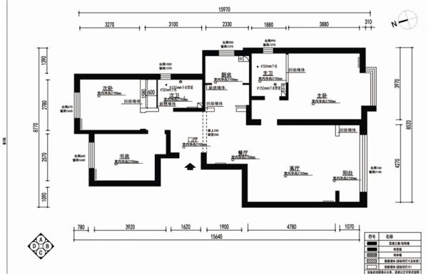 孔雀城大学里145平欧式风格效果图设计