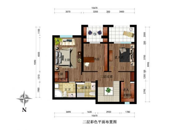 雲溪联排别墅260平米美式简约风格案例