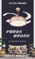 小器鬼装饰吊扇灯震撼上市,化整为一 强劲风力