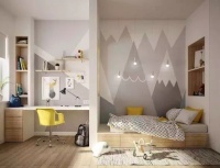 西安小户型装修,榻榻米床+衣柜+书桌一体设计,简直太棒了!