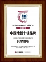 深耕行业28年|贝尔地板荣膺“2019中国地板十佳品牌(强化