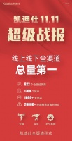 凯迪仕11.11勇夺全渠道总量第一,持续领跑智能锁行业!