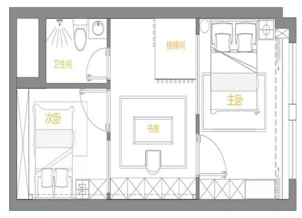 42㎡的混搭风小户型复式楼，巧妙又实用的布局