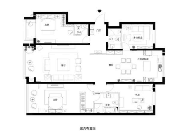 八达岭孔雀城200平简欧风格案例赏析