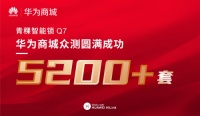 大卖超5200套 青稞Q7智能锁华为商城首发众测圆满成功