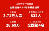 金煌装饰6.18直播：刷新湖南家装行业线上直播新高度