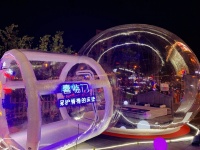网红星空泡泡房亮相杭州闹市街头？揭秘，喜临门力挺国人美梦