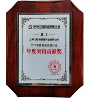 飞斯耐荣获行业2020“年度突出贡献”奖