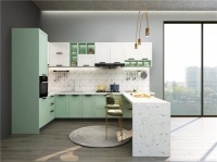 拒绝油腻，领尚橱柜花涧拾雨打造“文艺风” 小清新厨房