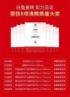 实“质”名归, 白兔瓷砖8大系列产品上榜,再度斩获沸腾质量奖