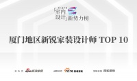 喜讯:叁野一禾苏德生荣获第八届中国室内设计新势力榜厦门赛区新锐家装设计师TOP10