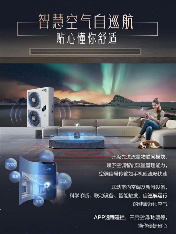 约克VRF中央空调新天氟地水天氟热水智控升级，科技创新让梦想照进现实